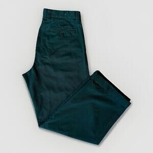 J Crew Giant Fit Chino Pants 30 Green Oarsman Wide Leg Minimalist New York